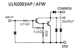 ULN2003AFWG pin connection