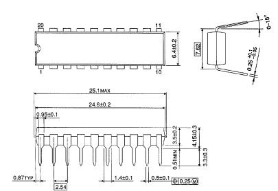tc74hc541af package dimensions