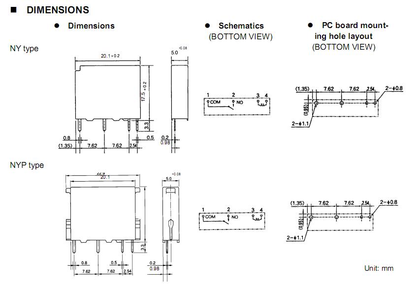 NY5W-K pin connection