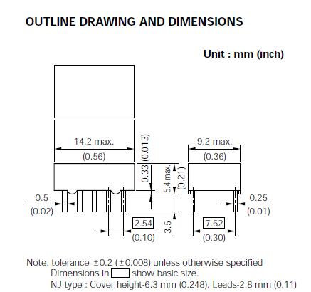 EA2-4.5NU package dimensions