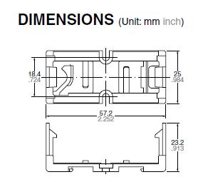 SP4-P-DC12V package dimensions
