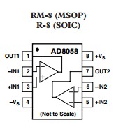 AD8058ARZ connection diagrams