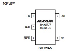 MAX8878EZK33+T circuit diagram