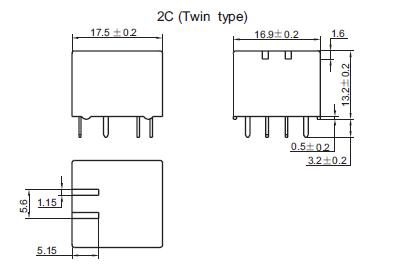 jqc-16f 012-2zst package dimensions
