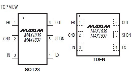MAX1836EUT33-T circuit diagram
