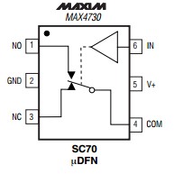 MAX4730EXT+T circuit diagram