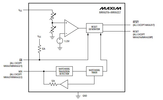 MAX6320PUK46CY+T circuit diagram