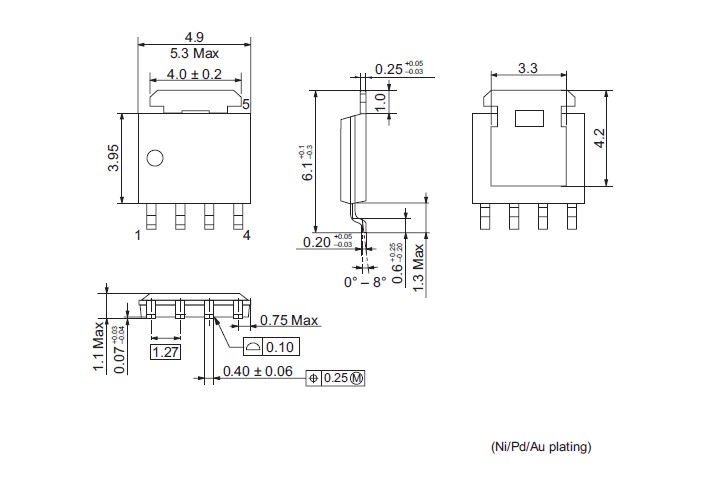 rjk0301dpb-00 dimension