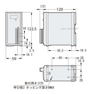 MS2-H150 package dimensions