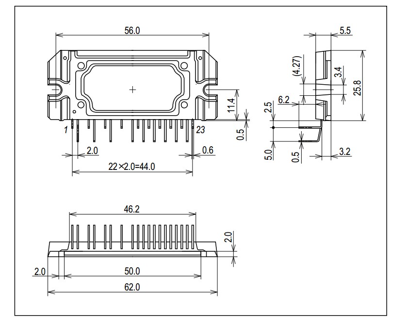 STK621-043A package dimensions