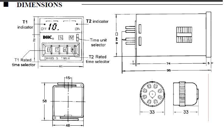 DH48S-S package dimensions