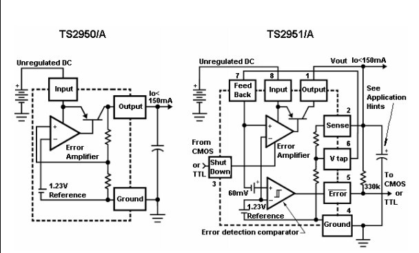 ts2951cs50 rl pin connection