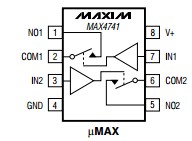 MAX4741EKA circuit diagram