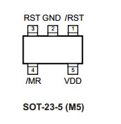 MIC2775-28BM5 pin configuration