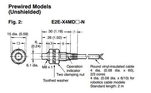 E2E-X4MD1-M1G dimension figure