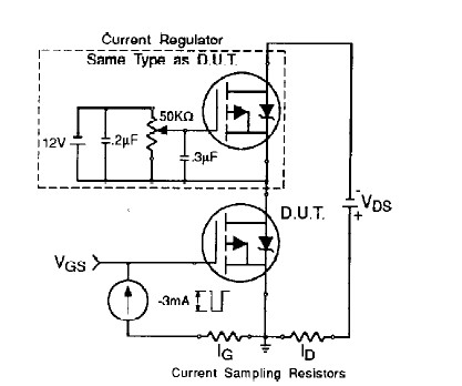 IRF7304 Gate Charge Test Circuit