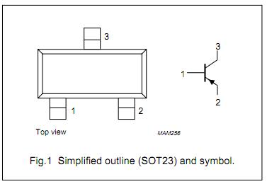 PBSS5160T simplified outline and symbol