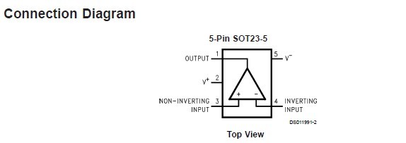 lmc7101bim5 pin connection