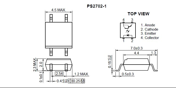 ps2702-1 pin connection