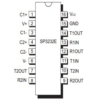 SP3232EEY-L/TR package dimensions