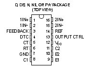 tl494cdr, pin connection