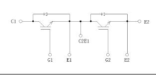 2MBI300U2B-060 Equivalent Circuit Schematic