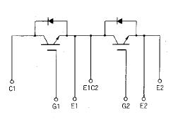 2MBI75L-120 equilavelent circuit schematic