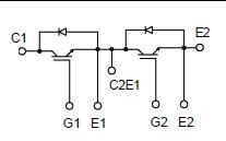 2MBI150UB-120 Equivalent Circuit Schematic