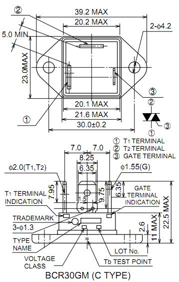 BCR30GM-12L pin connection