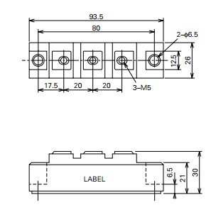 RM60DZ-H package dimensions