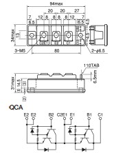 QCA50B60 package dimensions