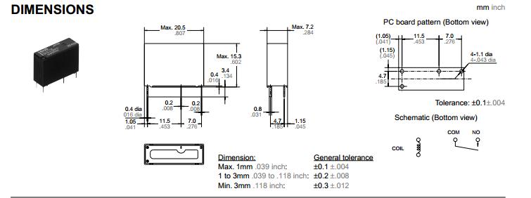 ALD124 DIMENSIONS