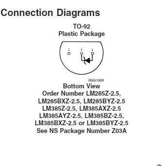 LM285Z-2.5 block diagram