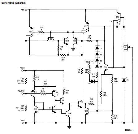 LM2931AZ-5.0 block diagram