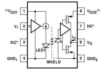 HCPL-0710 pin configuration