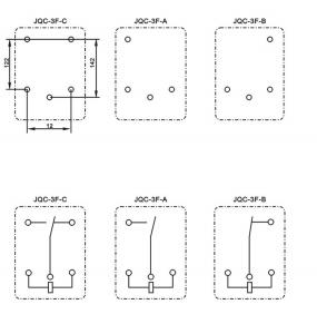 JQC-3F (T73)-12Vdc pin connection