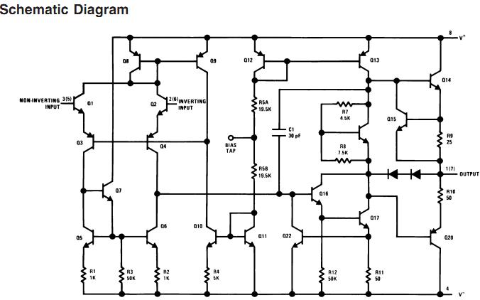 LM1458N block diagram