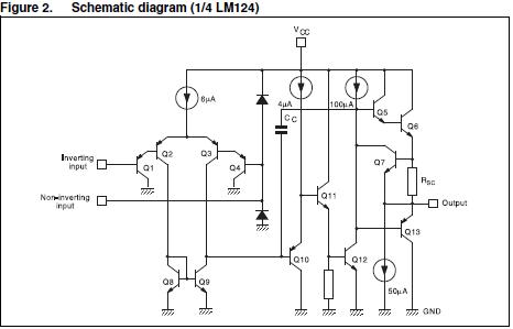LM124N block diagram
