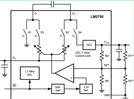 LM2750SDX-5.0/NOPB block diagram