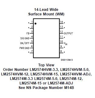 LM2574M-ADJ block diagram