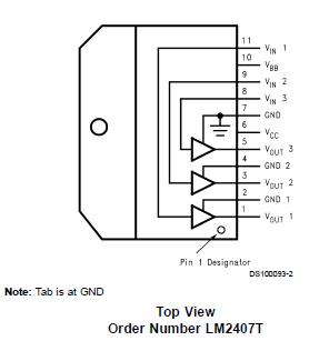 LM2407T block diagram