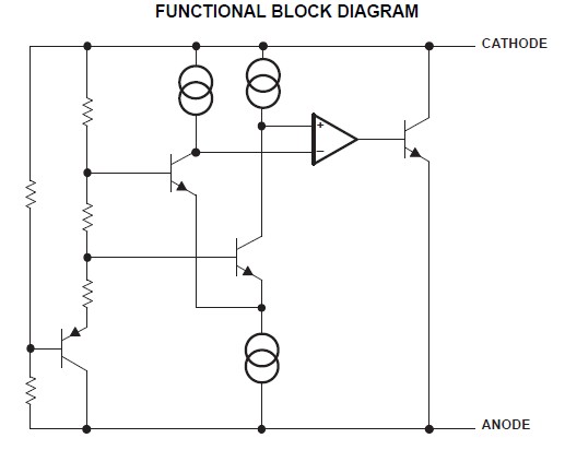 LM4040AIX3-2.1+T block diagram