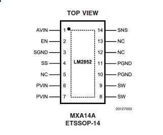 LM2852YMXA-1.2/NOPB block diagram