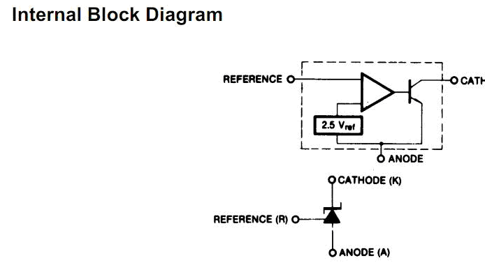 LM431BCM3X block diagram