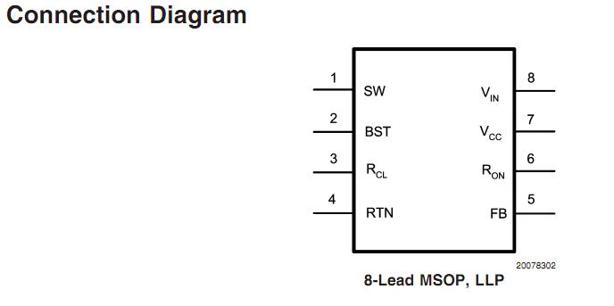 LM5020MM-1/NOPB block diagram