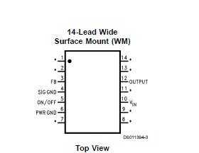LM2574MX-ADJ Connection Diagrams