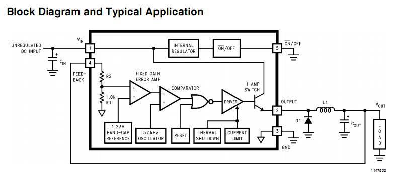 LM2575S-5.0 Block Diagram