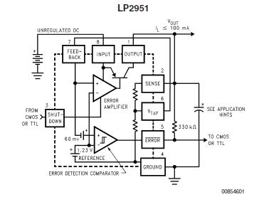 LP2951ACN-3.3 block diagram