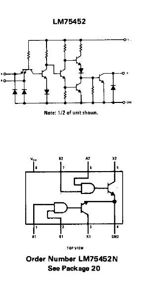 LM75452 block diagram