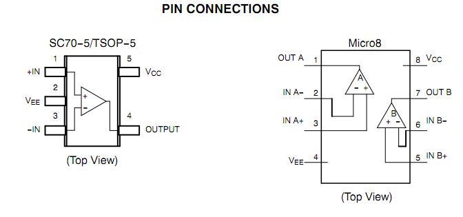 LMV931QDCKRQ1 pin connection